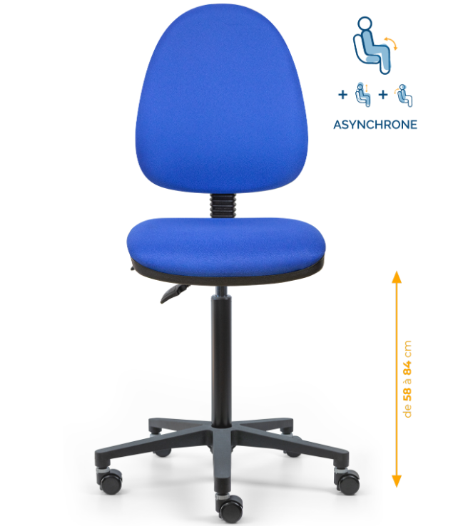 chaise de caisse, siège de caisse, chaise agent de caisse, chaise caissière, siège de caisse ergonomique, chaise en tissu de caisse, chaise supermarché, mobilier de bureau, Besançon