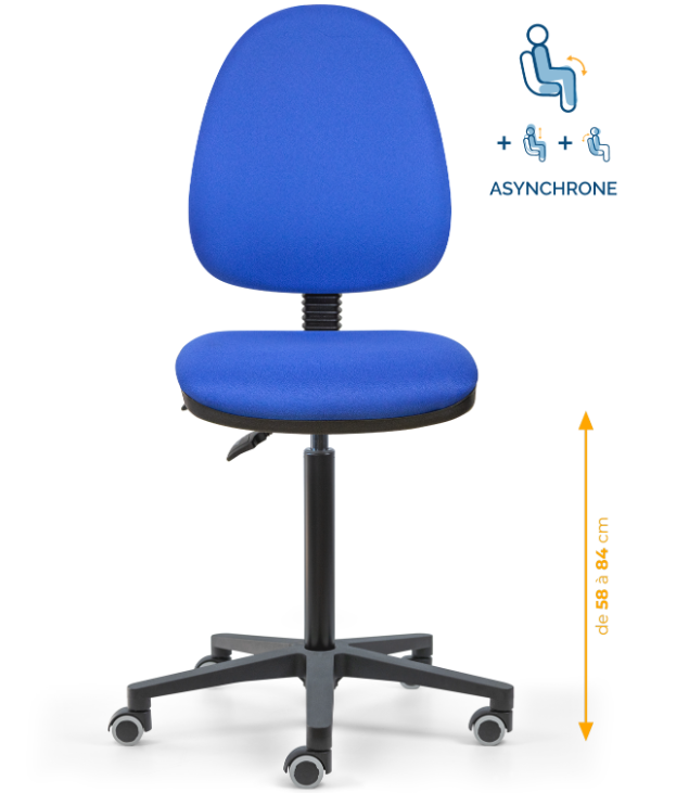 chaise de caisse, siège de caisse, chaise agent de caisse, chaise caissière, siège de caisse ergonomique, chaise en tissu de caisse, chaise supermarché, mobilier de bureau, Besançon