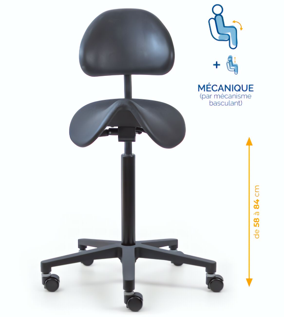 Chaise polyuréthane, Chaise atelier polyuréthane, chaise pour atelier polyuréthane, siège pour atelier, siège atelier polyuréthane, mobilier de bureau, Besançon