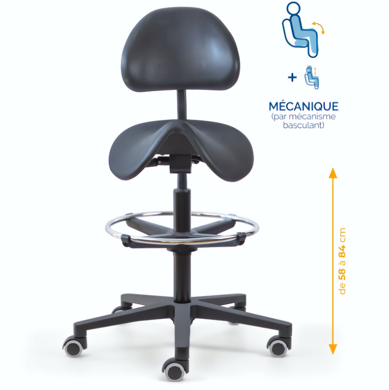 Chaise polyuréthane, Chaise atelier polyuréthane, chaise pour atelier polyuréthane, siège pour atelier, siège atelier polyuréthane, mobilier de bureau, Besançon