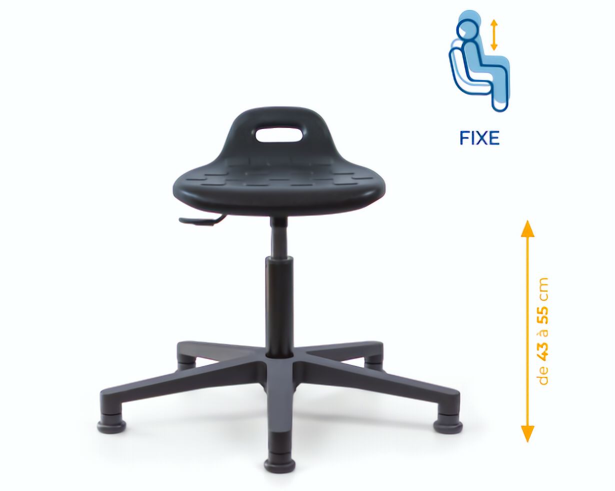 Assis-debout; chaise; chaise atelier; siège atelier