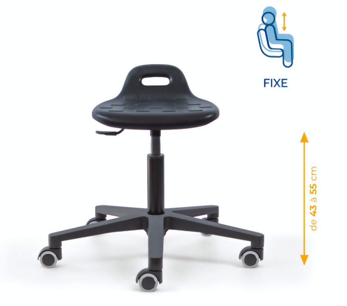 Assis-debout; chaise; chaise atelier; siège atelier