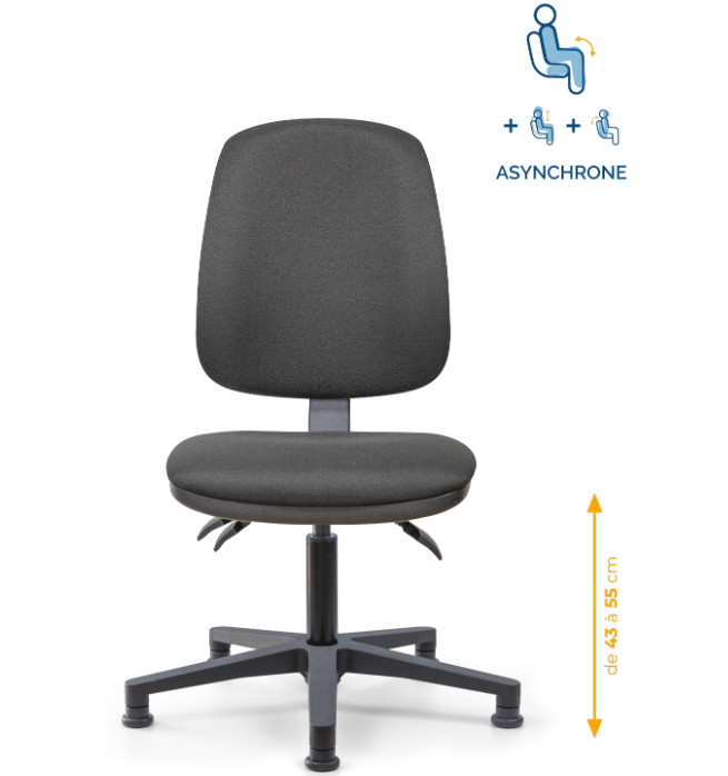 chaise de caisse, siège de caisse, chaise agent de caisse, chaise caissière, siège de caisse ergonomique, chaise en tissu de caisse, chaise supermarché, mobilier de bureau, Besançon