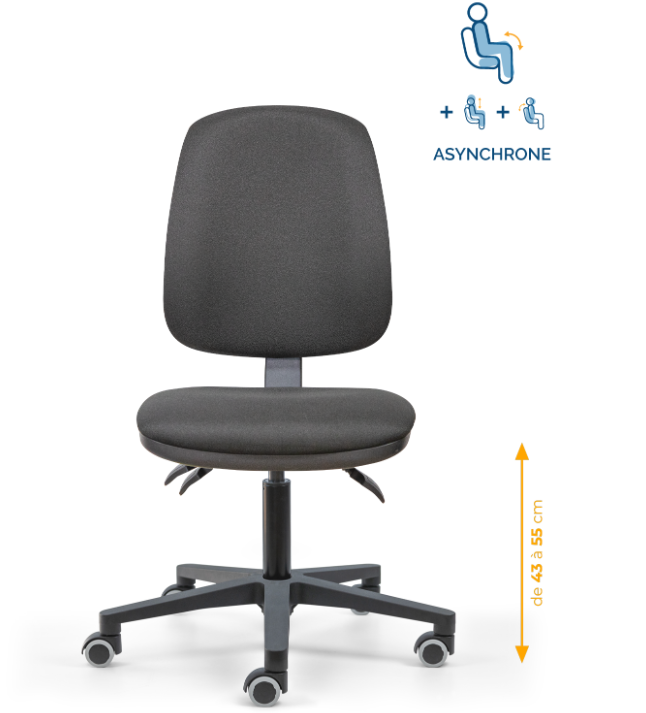 chaise de caisse, siège de caisse, chaise agent de caisse, chaise caissière, siège de caisse ergonomique, chaise en tissu de caisse, chaise supermarché, mobilier de bureau, Besançon