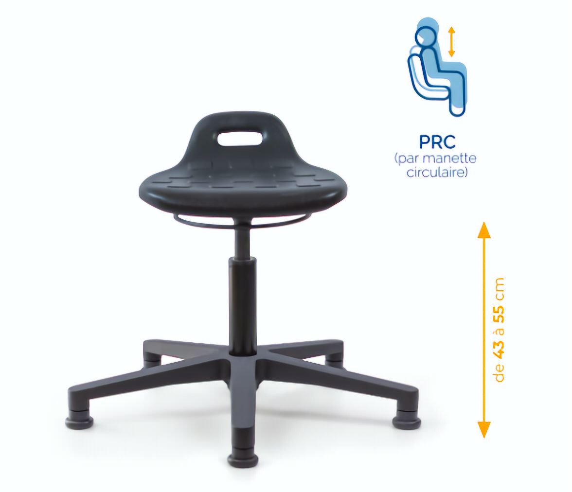 Assis-debout; chaise; chaise atelier; siège atelier