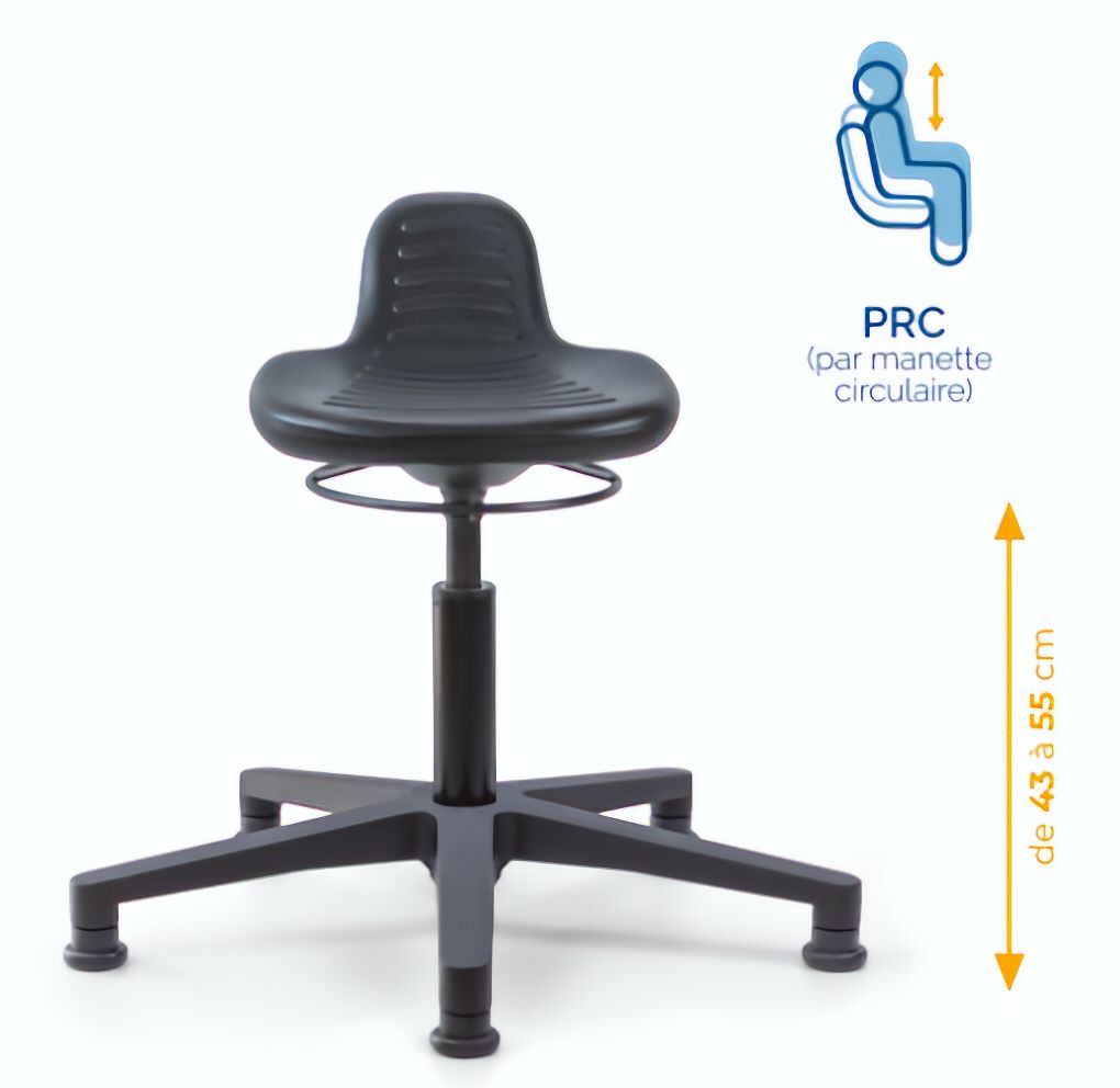 Assis-debout; chaise; chaise atelier; siège atelier