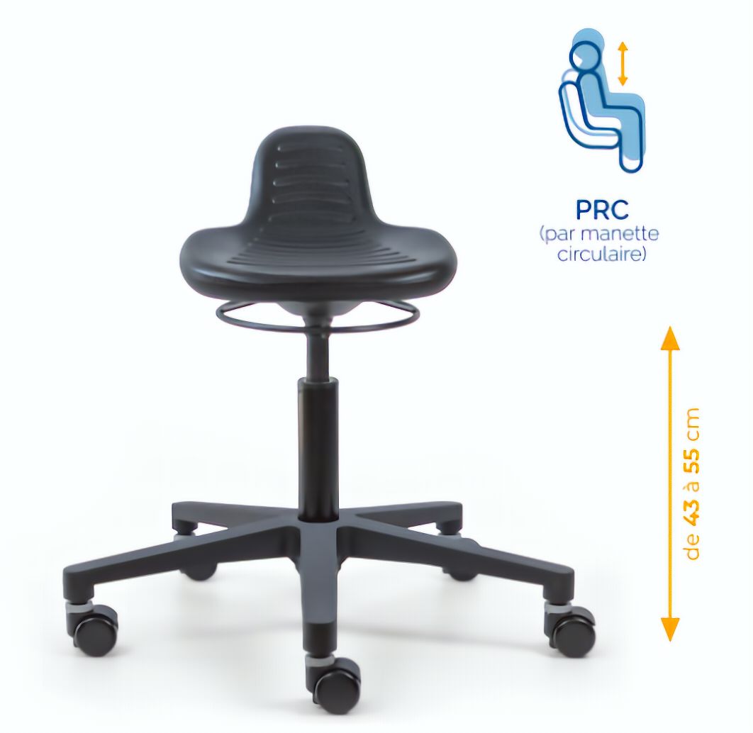 Assis-debout; chaise; chaise atelier; siège atelier