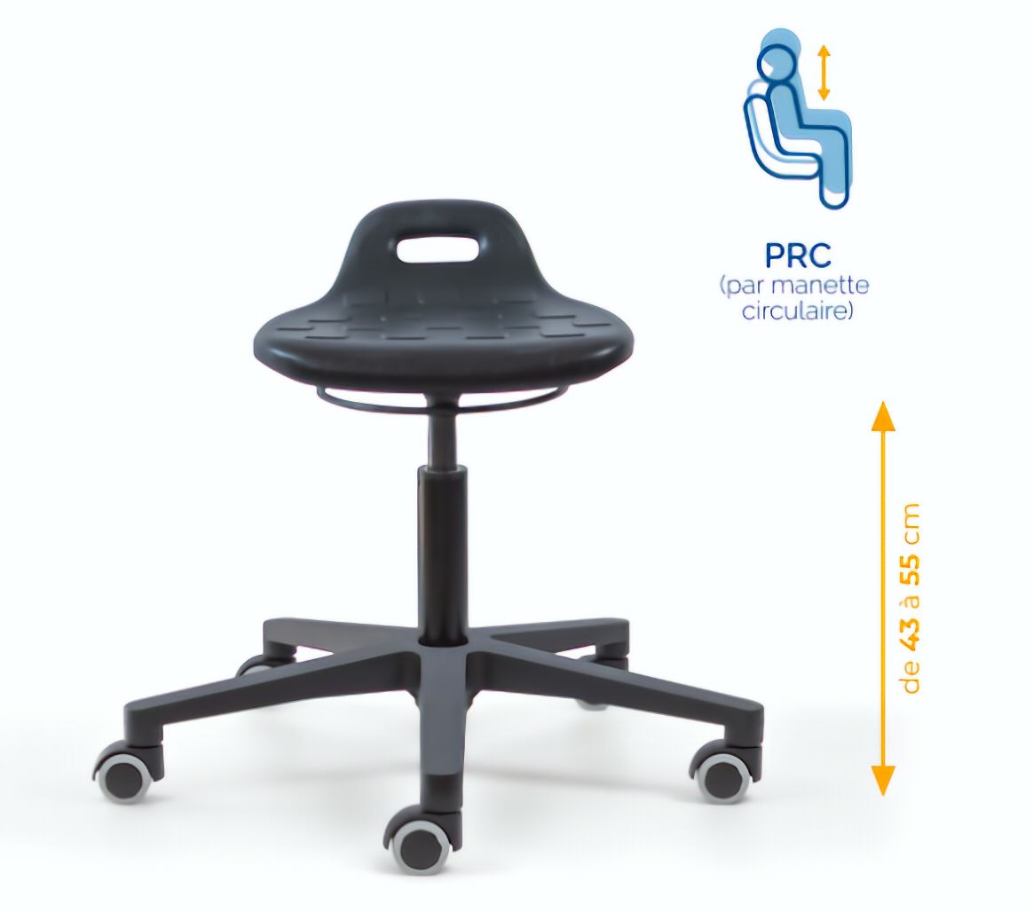 Assis-debout; chaise; chaise atelier; siège atelier