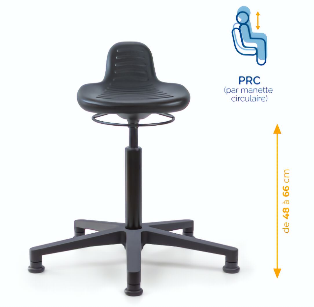 Assis-debout; chaise; chaise atelier; siège atelier