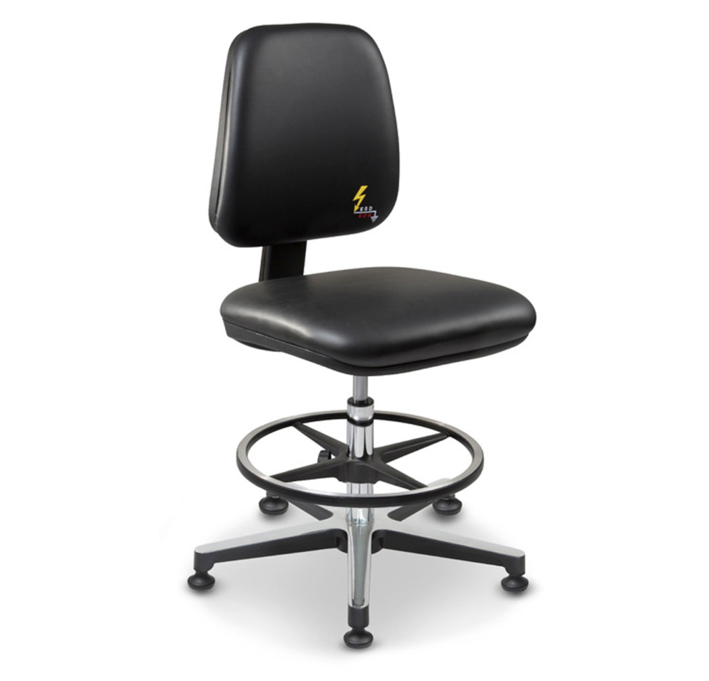 Chaise antistatiques patins avec repose-pieds - GREF 215 (GRE)